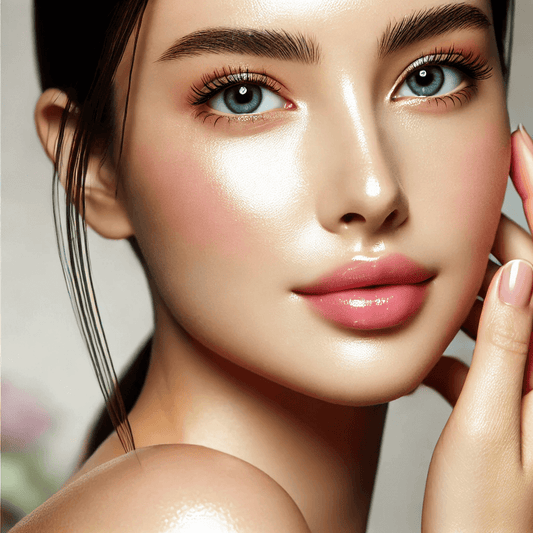 Close-up of a woman with glowing skin, highlighting the beauty and effectiveness of K-Beauty skincare rituals.