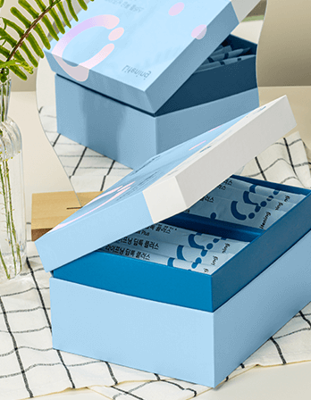 Deep Talk Plus box with sachets showcasing powerful gut health benefits and detox properties.