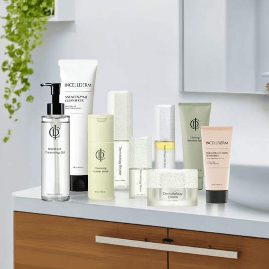 Riman ICD Expert Ritual Set with nine skincare products, effectively cleansing and nourishing the skin.