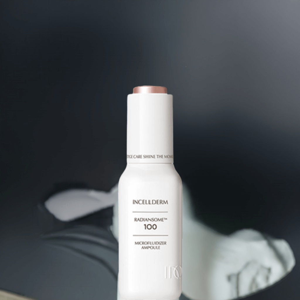 RADIANSOME 100 Microfluidizer Ampoule for fast absorption and hydration boost in anti-aging skincare.