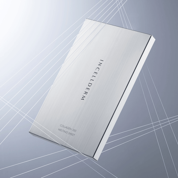 Riman ICD Collagen 100 Melting Sheet Mask packaging showcasing sleek design for enhanced skin elasticity and nourishment.