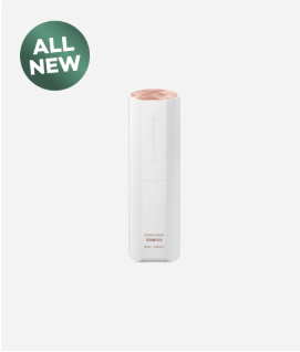 ICD Radiansome 100 Microfluidizer Essence in a white container, newly launched with a pink cap.