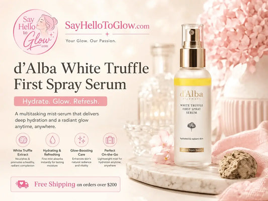 d'Alba White Truffle First Spray Serum: The Glow Mist You Can Use Anytime for hydration and radiance.
