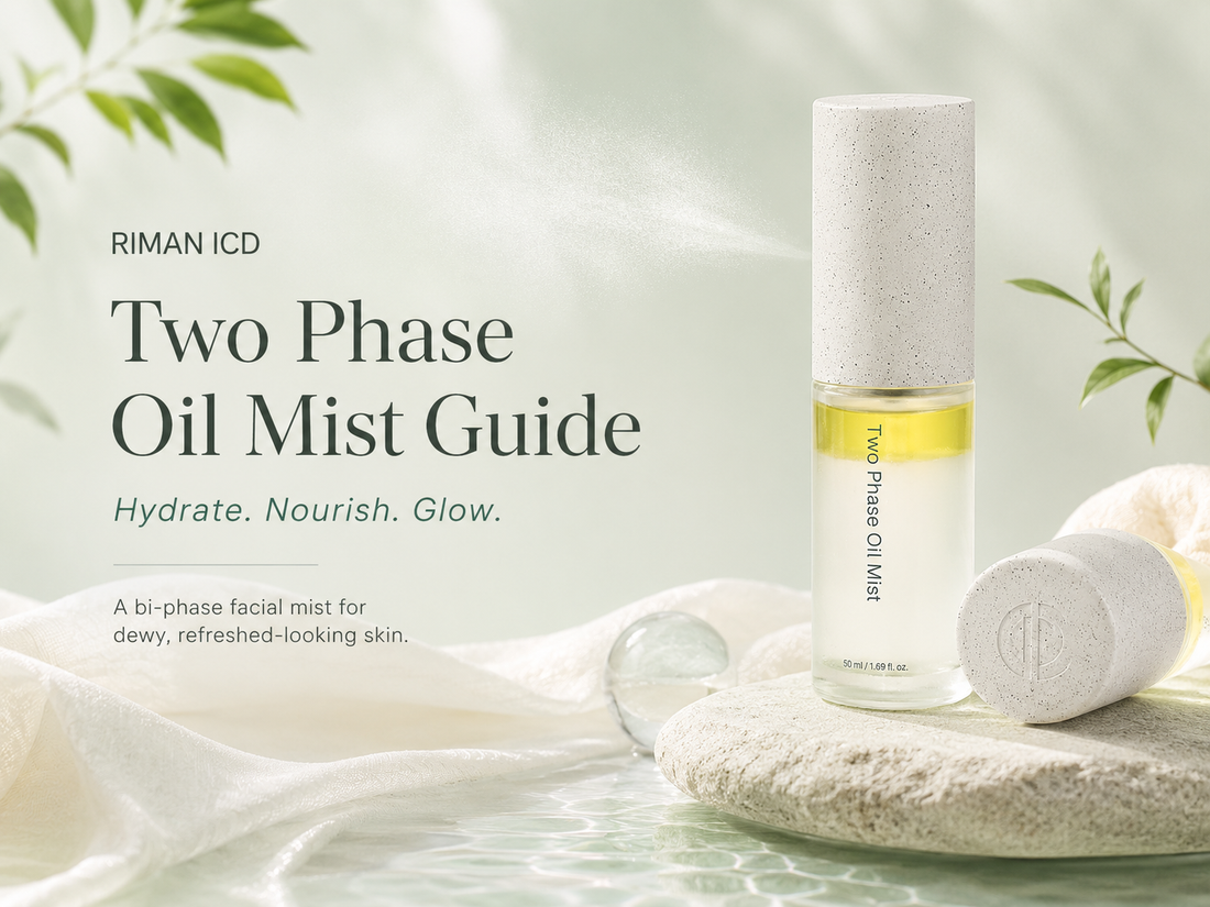 RIMAN ICD Two Phase Oil Mist: The Shake-and-Spritz Secret to Dewy-Looking Skin
