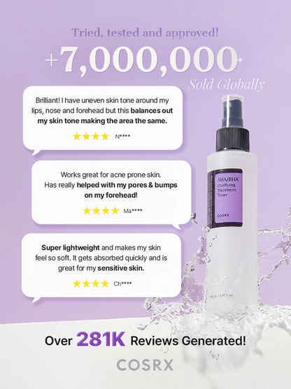 COSRX AHA/BHA Clarifying Treatment Toner