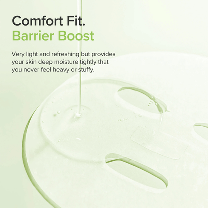 Beauty of Joseon Centella Asiatica Calming Mask ensures comfort fit and deep moisture for refreshed skin.