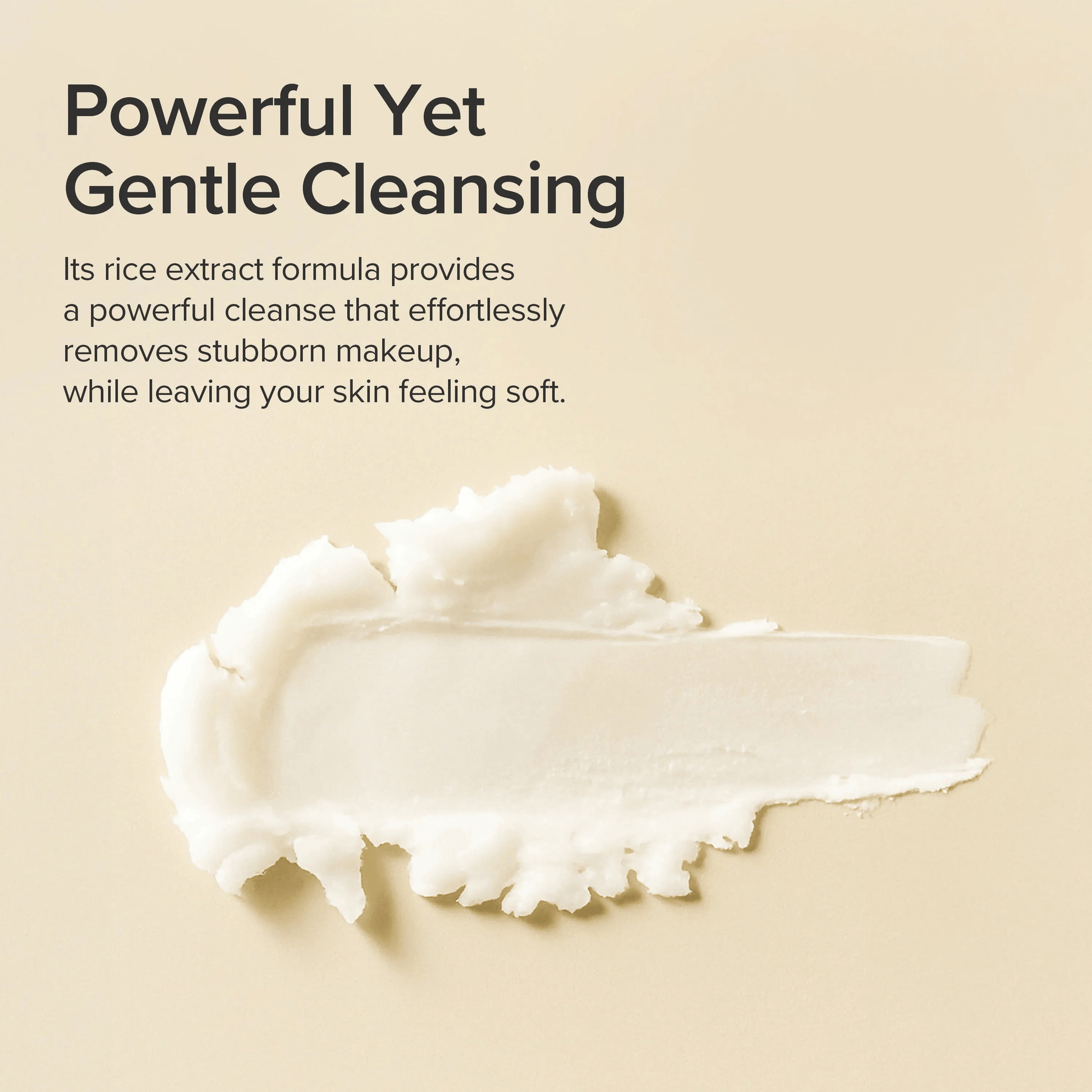 Beauty of Joseon Radiance Cleansing Balm texture showing gentle cleansing cream for makeup removal.