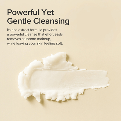 Beauty of Joseon Radiance Cleansing Balm texture showing gentle cleansing cream for makeup removal.