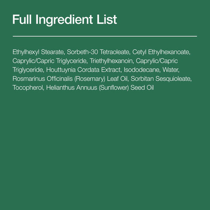 Full ingredient list for Anua Heartleaf Pore Control Cleansing Oil Mild including various oils and extracts.