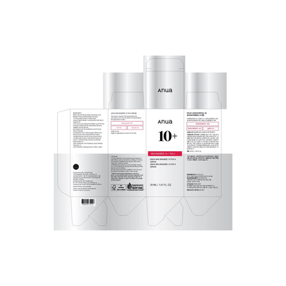 Anua Niacinamide 10 TXA 4 Serum packaging displaying product details and usage instructions.