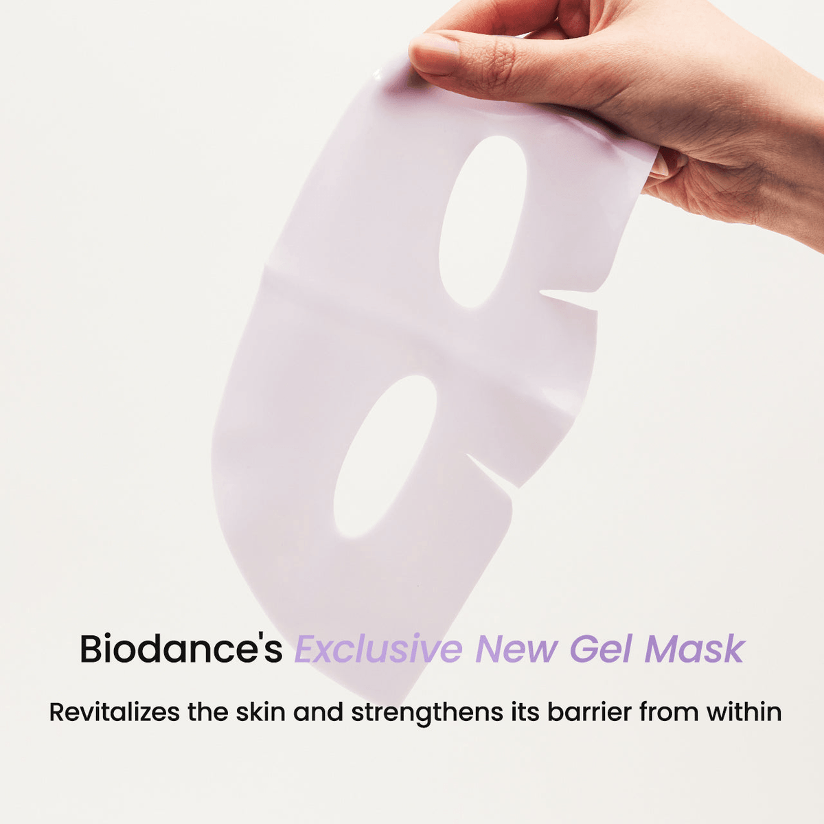 Biodance Rejuvenating Caviar PDRN Real Deep Mask in hand, showcasing its skin revitalizing benefits.