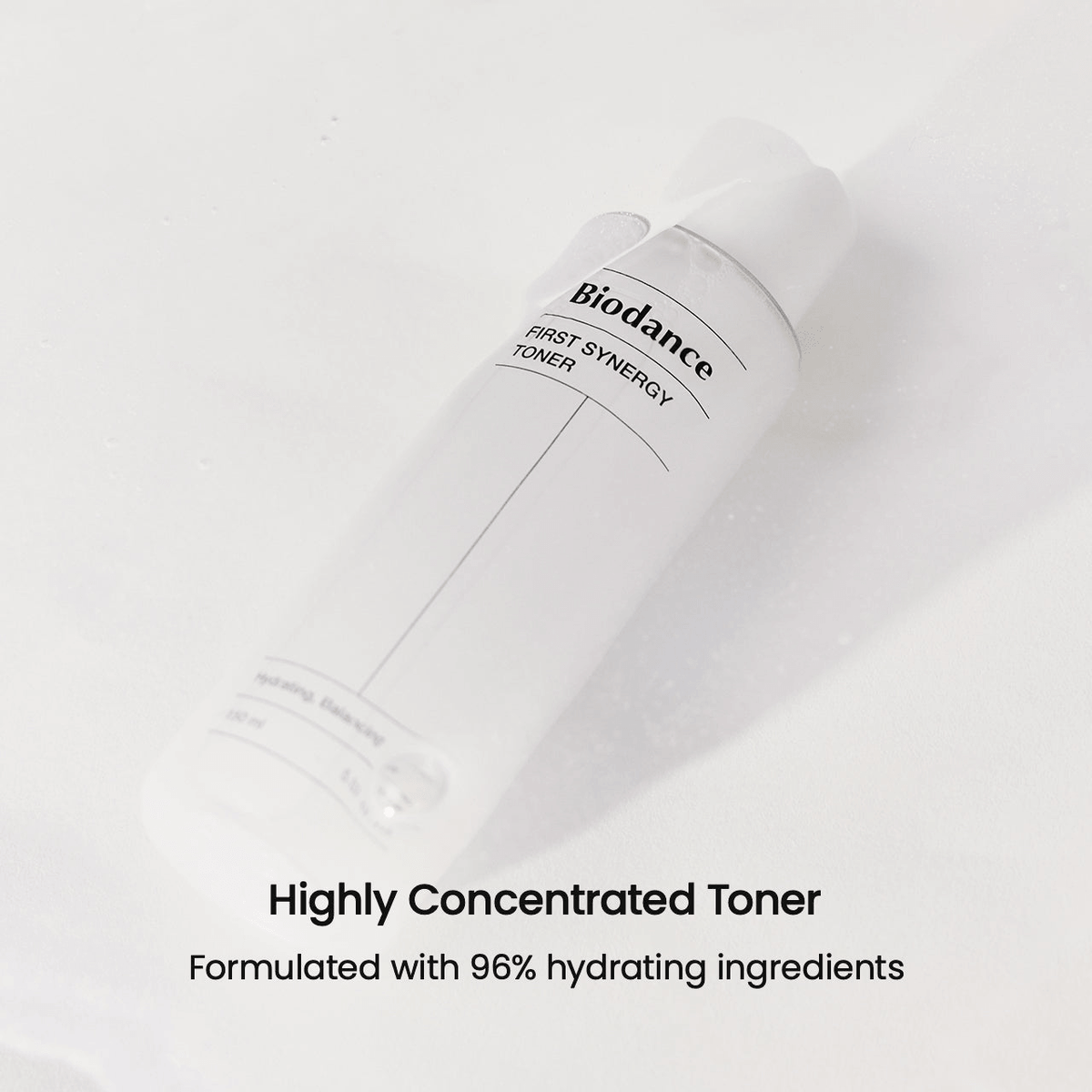 Biodance First Synergy Toner bottle designed for hydration and skin balance.