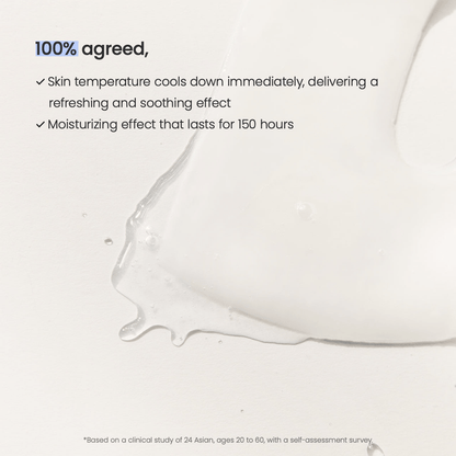 Biodance Hydro Cera-nol Real Deep Mask delivers immediate soothing effects and moisturization lasting 150 hours.