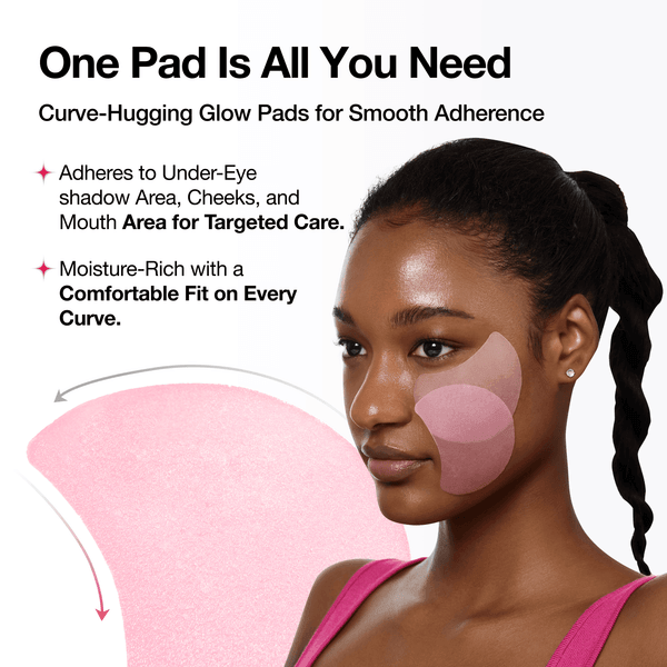 Anua Niacinamide 5 TXA Brightening Pad on a model demonstrating its curve-hugging fit for targeted care.