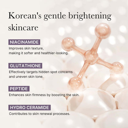 Medicube AGE-R Glutathione Glow Capsule Cream - Korean's gentle brightening skincare with Niacinamide, Glutathione, Peptide, and Hydro Ceramide benefits.