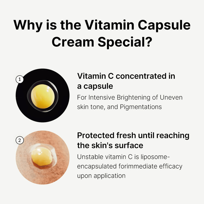 Why is the Vitamin Capsule Cream Special? Features of Medicube Deep Vita C Capsule Cream.