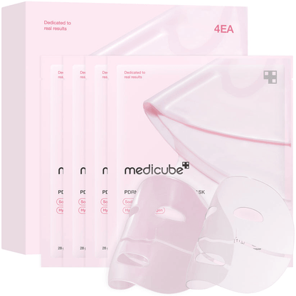 Medicube Salmon PDRN Pink Collagen Jelly Gel Mask packaging with sheets for skincare routine