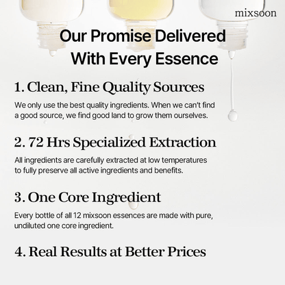 Our Promise Delivered: mixsoon Galactomyces Essence highlights clean ingredients, specialized extraction, and real results.