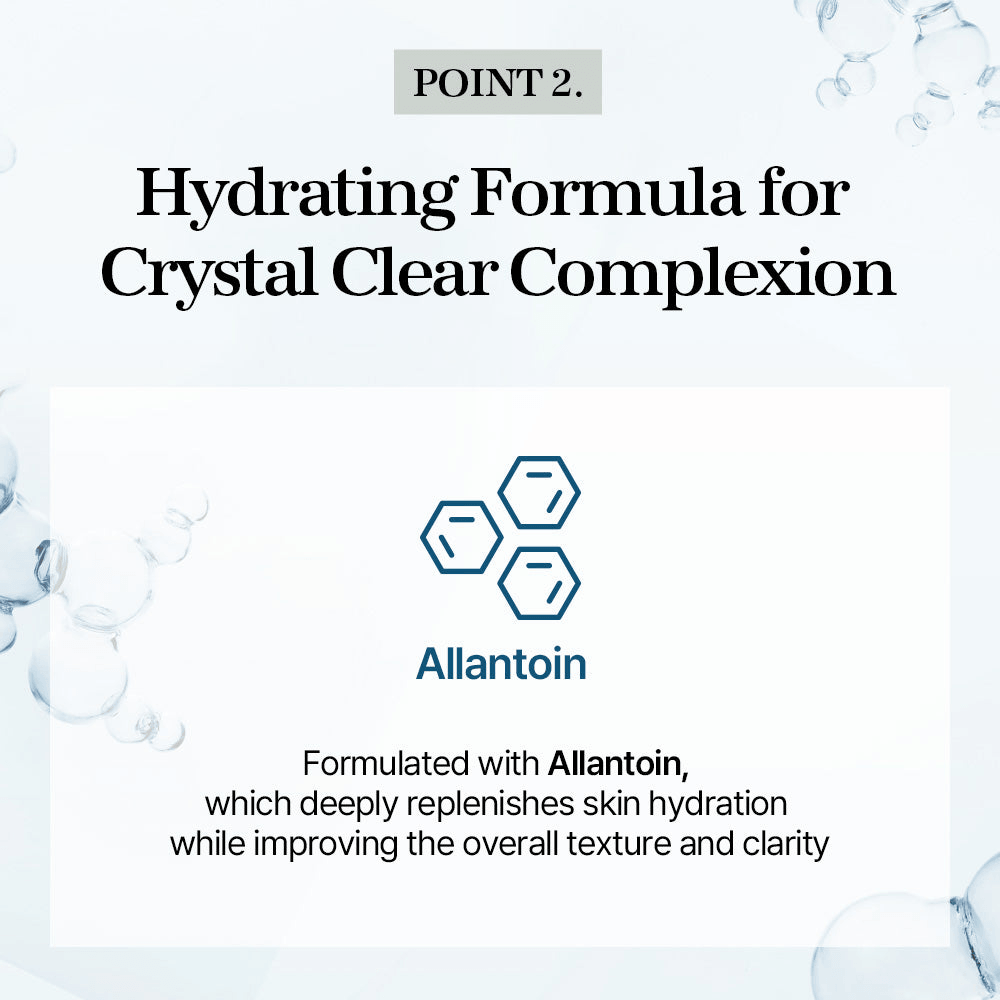 mixsoon Galactomyces Toner Pad Hydrating formula for crystal clear complexion featuring Allantoin for deep skin hydration and improved texture.