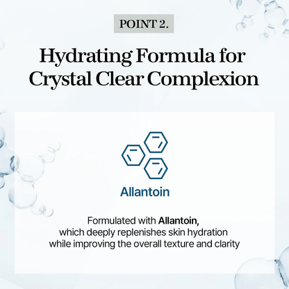 mixsoon Galactomyces Toner Pad Hydrating formula for crystal clear complexion featuring Allantoin for deep skin hydration and improved texture.